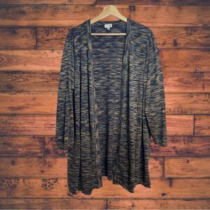 5 for $25🔥Avenue Marbled Multi-Color Open Front Cardigan 18/20